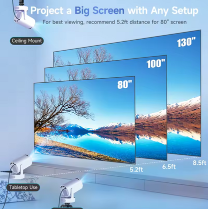 Averon Mini Proyector Portatil 4k